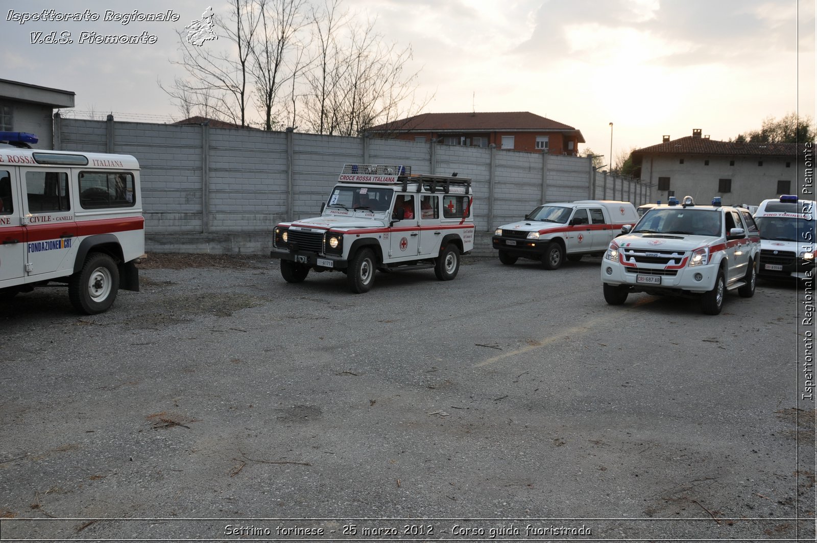 Settimo torinese - 25 marzo 2012 - Corso guida fuoristrada - Croce Rossa Italiana - Ispettorato Regionale Volontari del Soccorso Piemonte