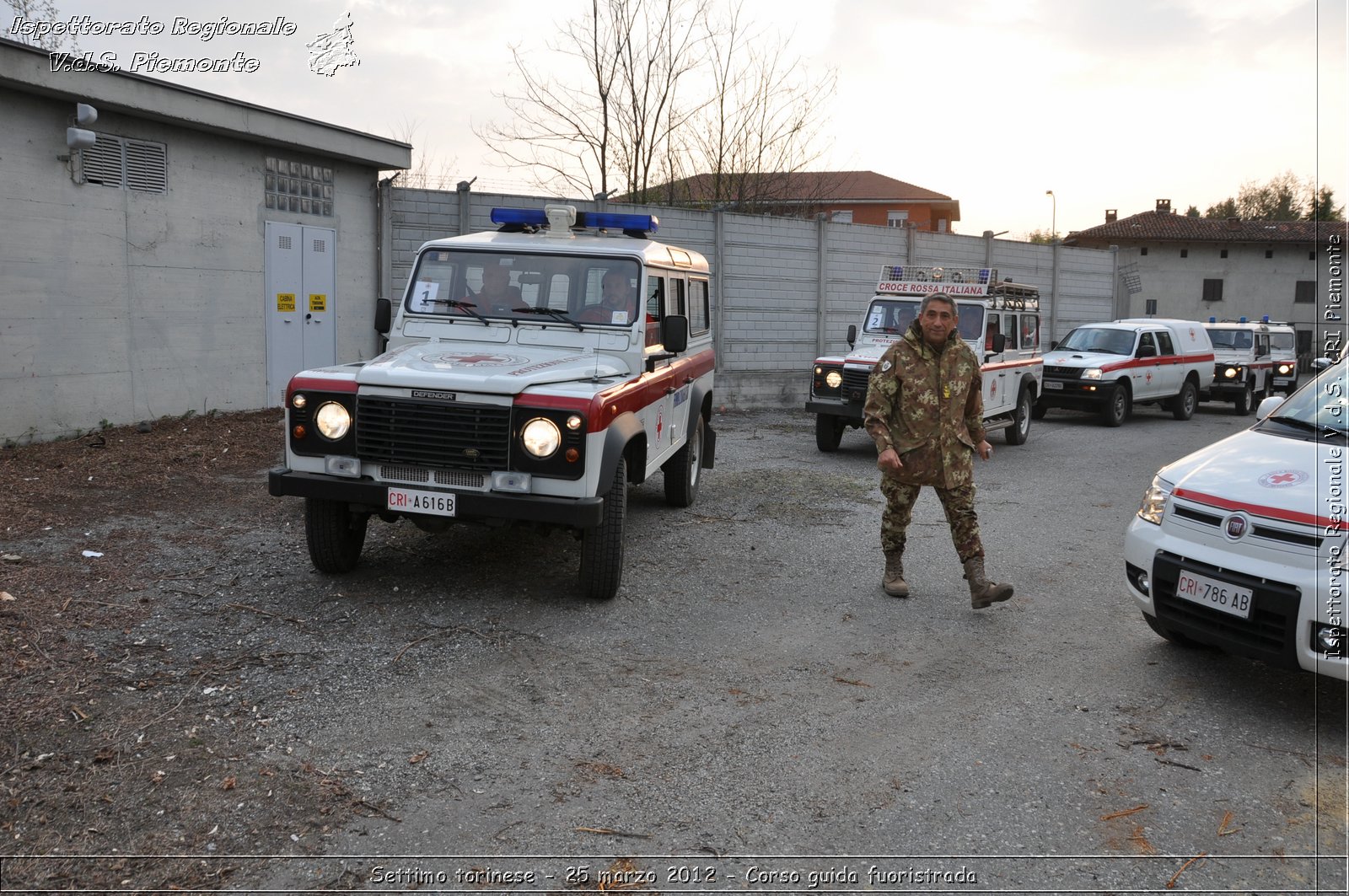 Settimo torinese - 25 marzo 2012 - Corso guida fuoristrada - Croce Rossa Italiana - Ispettorato Regionale Volontari del Soccorso Piemonte