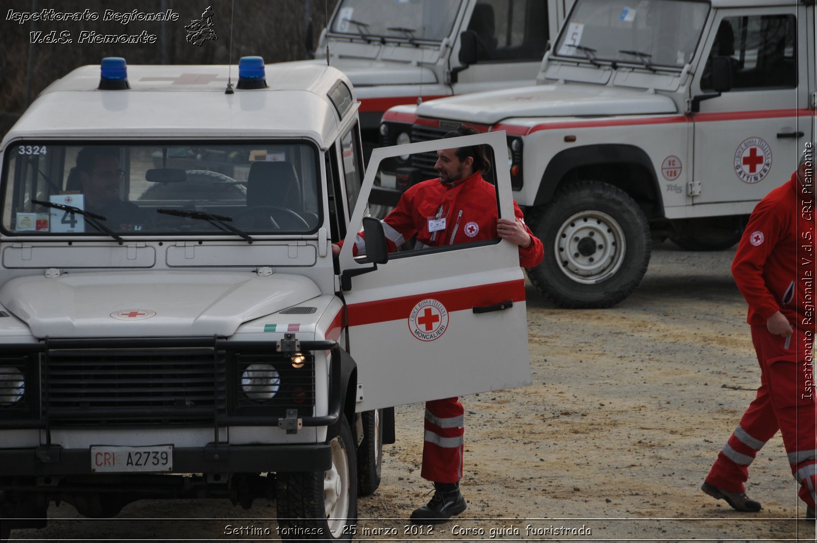 Settimo torinese - 25 marzo 2012 - Corso guida fuoristrada - Croce Rossa Italiana - Ispettorato Regionale Volontari del Soccorso Piemonte