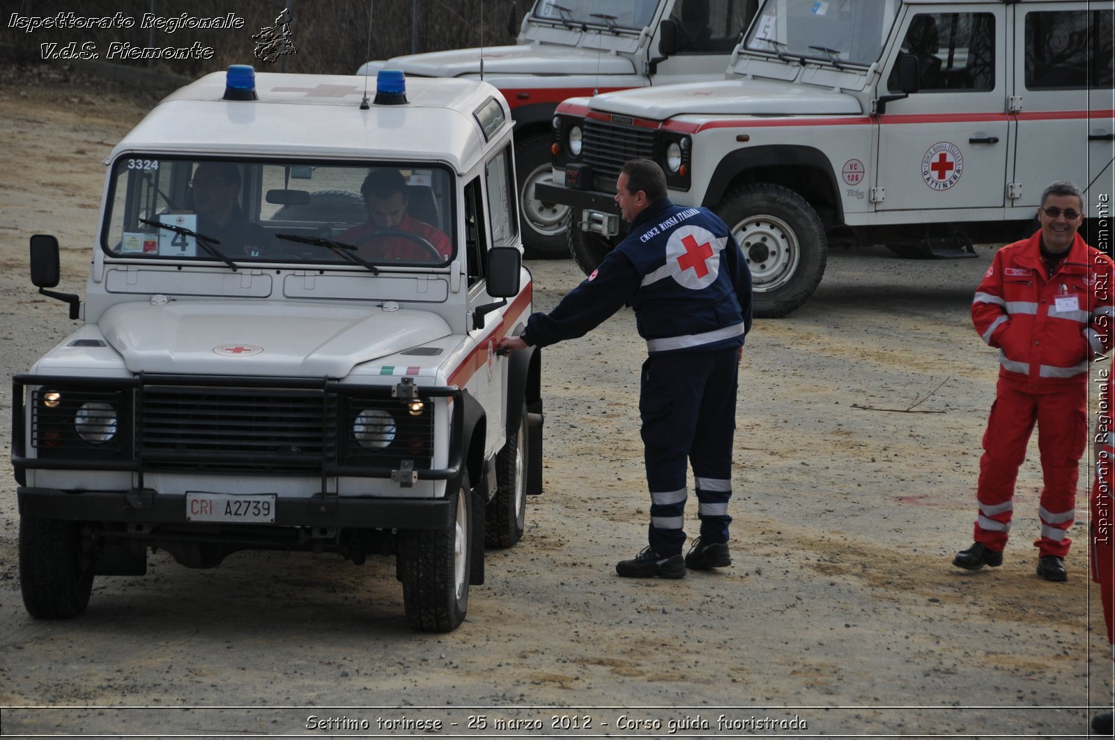 Settimo torinese - 25 marzo 2012 - Corso guida fuoristrada - Croce Rossa Italiana - Ispettorato Regionale Volontari del Soccorso Piemonte