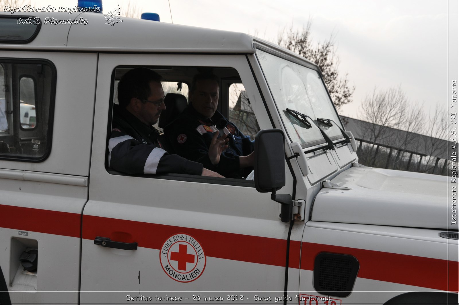 Settimo torinese - 25 marzo 2012 - Corso guida fuoristrada - Croce Rossa Italiana - Ispettorato Regionale Volontari del Soccorso Piemonte