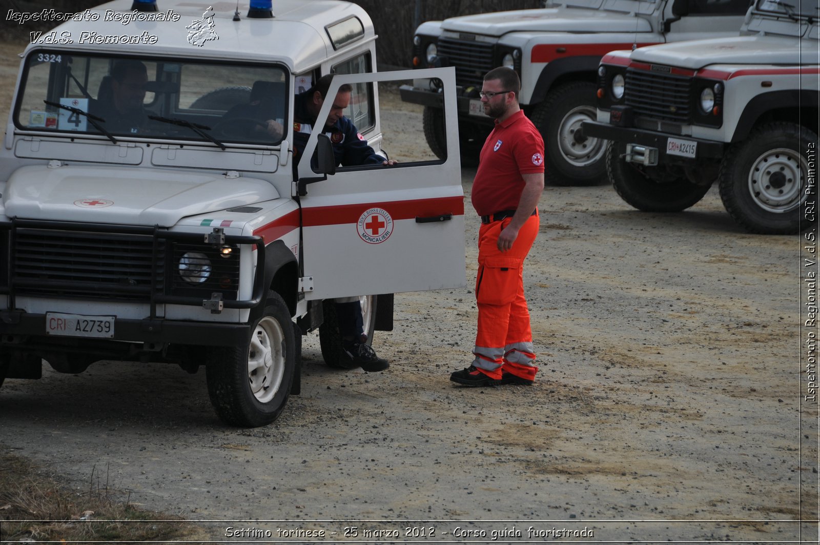 Settimo torinese - 25 marzo 2012 - Corso guida fuoristrada - Croce Rossa Italiana - Ispettorato Regionale Volontari del Soccorso Piemonte