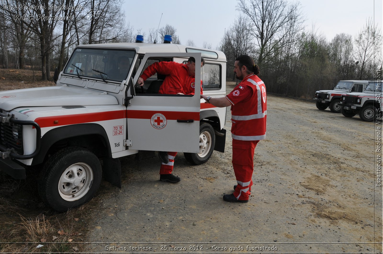 Settimo torinese - 25 marzo 2012 - Corso guida fuoristrada - Croce Rossa Italiana - Ispettorato Regionale Volontari del Soccorso Piemonte