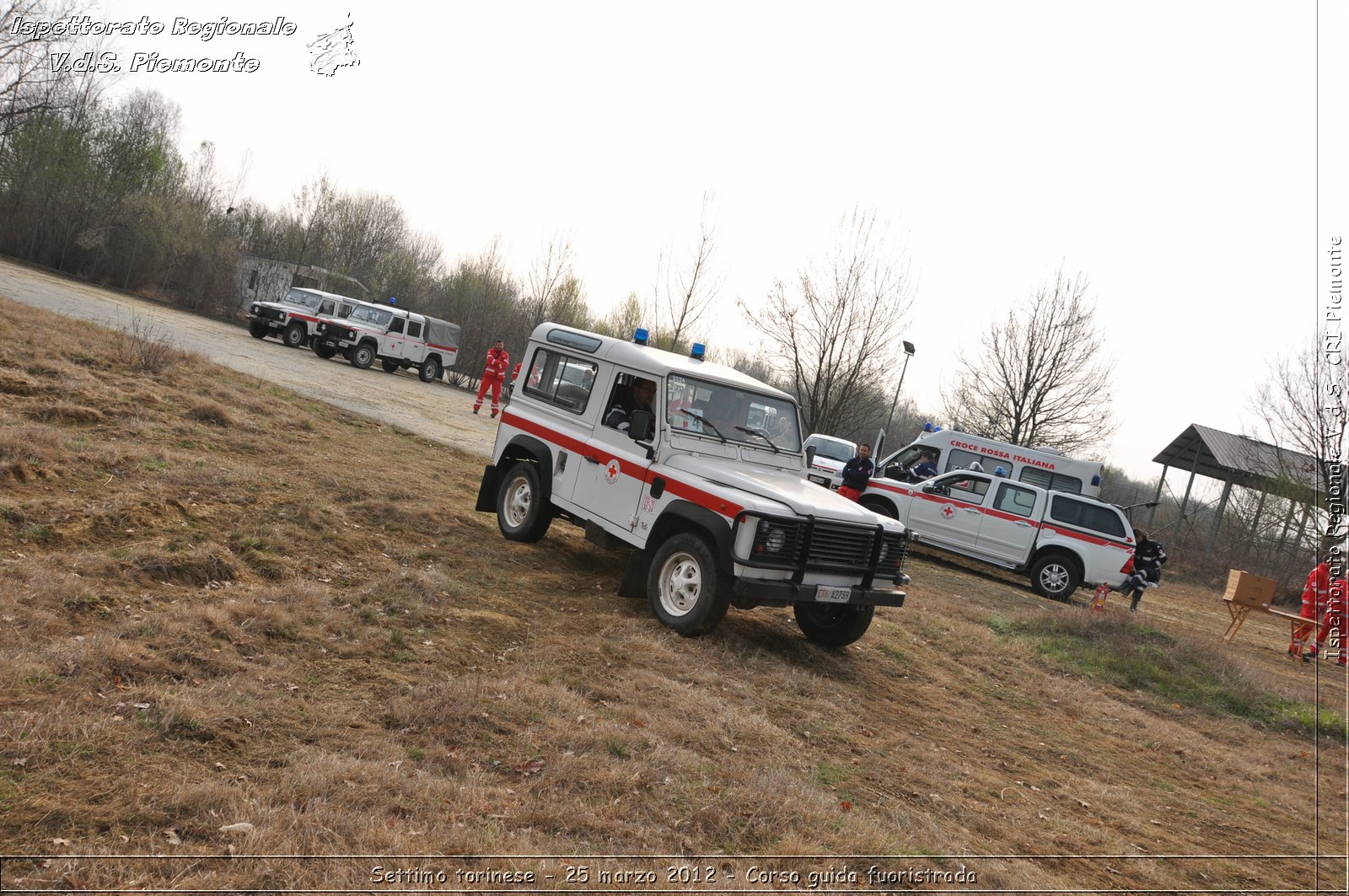 Settimo torinese - 25 marzo 2012 - Corso guida fuoristrada - Croce Rossa Italiana - Ispettorato Regionale Volontari del Soccorso Piemonte