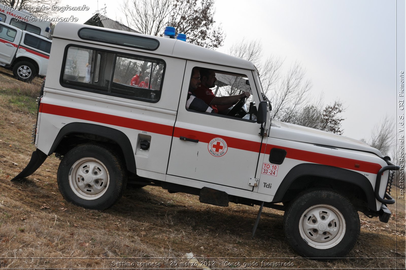 Settimo torinese - 25 marzo 2012 - Corso guida fuoristrada - Croce Rossa Italiana - Ispettorato Regionale Volontari del Soccorso Piemonte