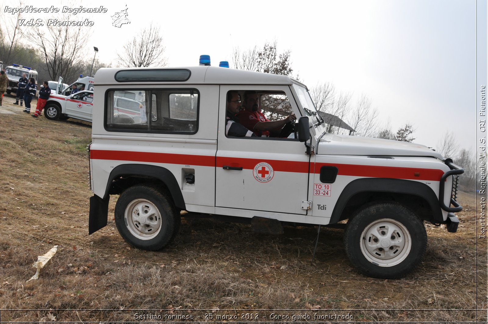 Settimo torinese - 25 marzo 2012 - Corso guida fuoristrada - Croce Rossa Italiana - Ispettorato Regionale Volontari del Soccorso Piemonte