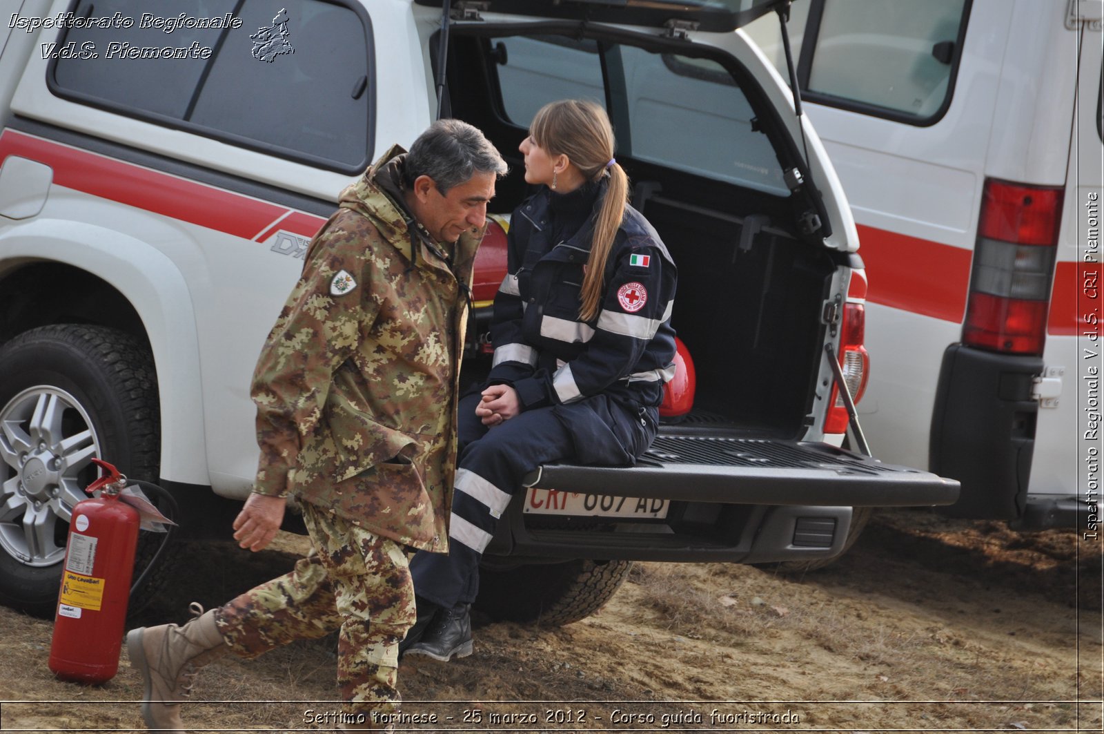 Settimo torinese - 25 marzo 2012 - Corso guida fuoristrada - Croce Rossa Italiana - Ispettorato Regionale Volontari del Soccorso Piemonte