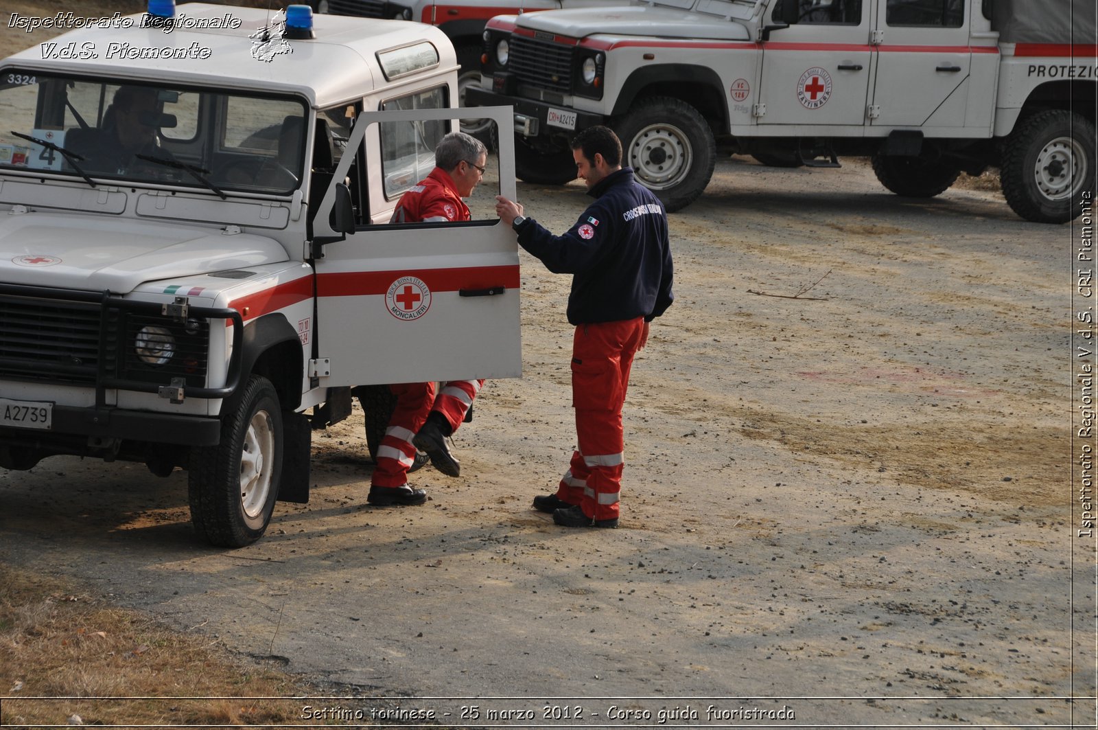 Settimo torinese - 25 marzo 2012 - Corso guida fuoristrada - Croce Rossa Italiana - Ispettorato Regionale Volontari del Soccorso Piemonte