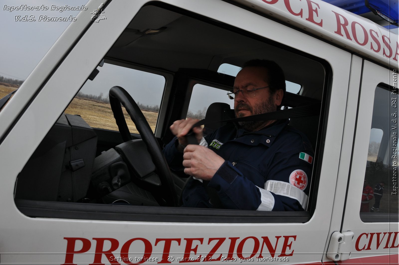 Settimo torinese - 25 marzo 2012 - Corso guida fuoristrada - Croce Rossa Italiana - Ispettorato Regionale Volontari del Soccorso Piemonte