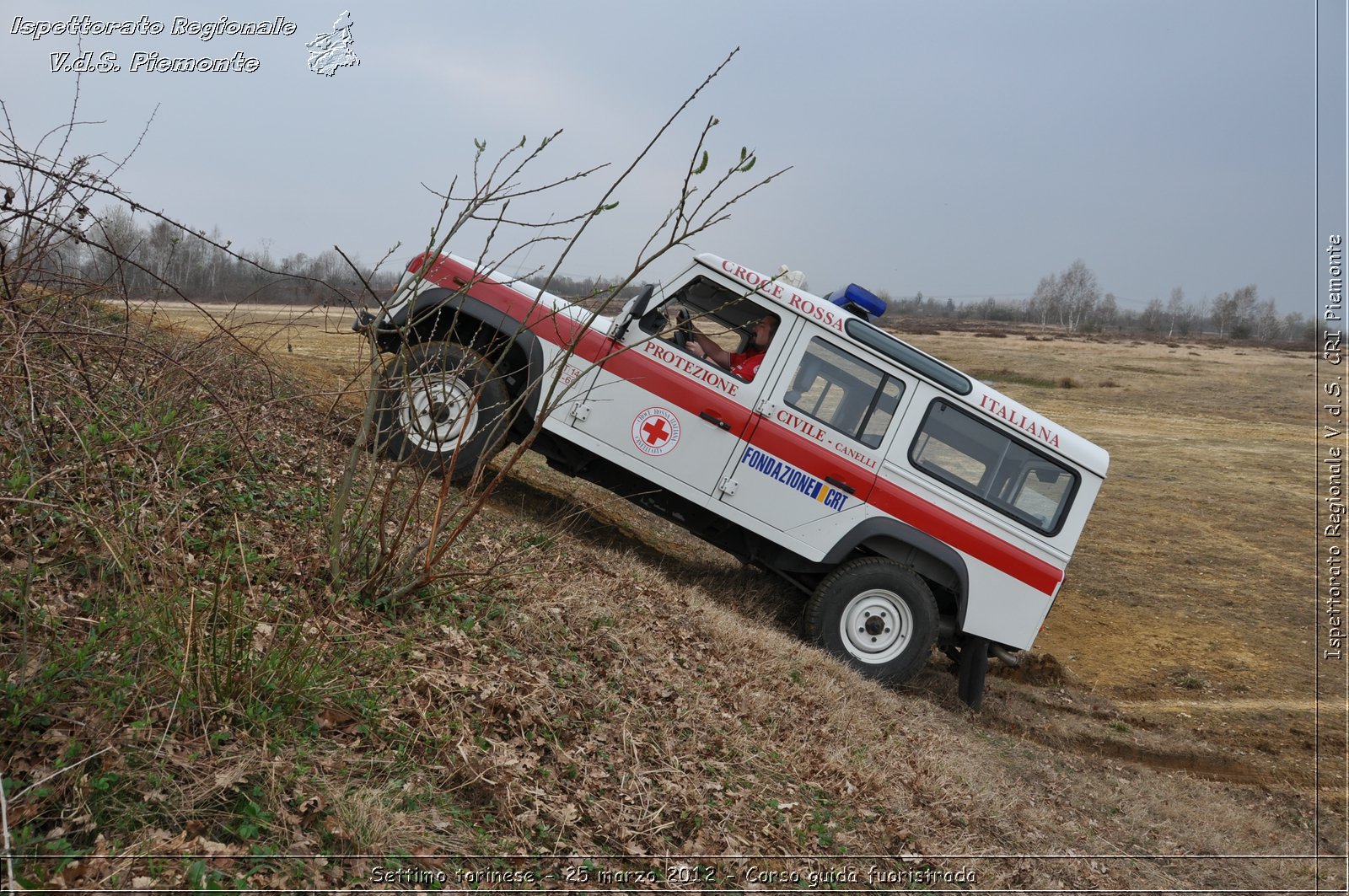 Settimo torinese - 25 marzo 2012 - Corso guida fuoristrada - Croce Rossa Italiana - Ispettorato Regionale Volontari del Soccorso Piemonte