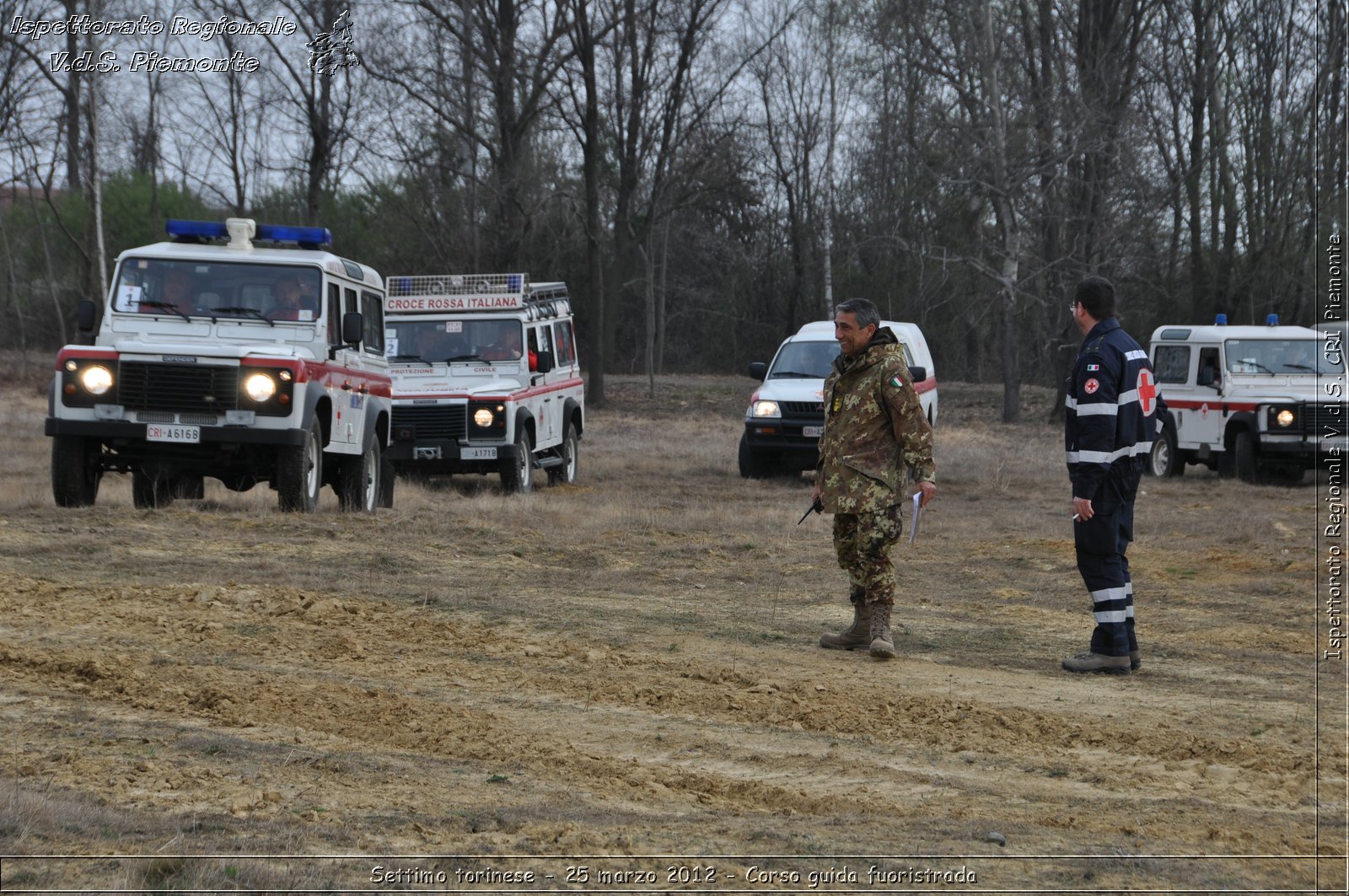 Settimo torinese - 25 marzo 2012 - Corso guida fuoristrada - Croce Rossa Italiana - Ispettorato Regionale Volontari del Soccorso Piemonte