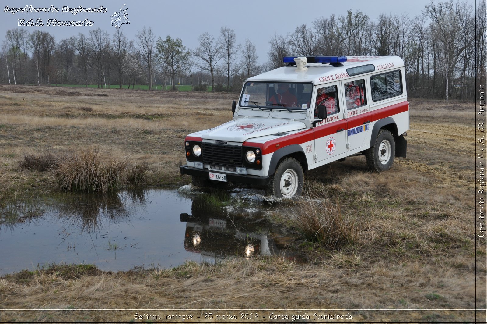 Settimo torinese - 25 marzo 2012 - Corso guida fuoristrada - Croce Rossa Italiana - Ispettorato Regionale Volontari del Soccorso Piemonte