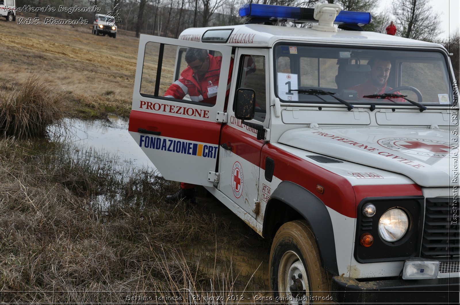 Settimo torinese - 25 marzo 2012 - Corso guida fuoristrada - Croce Rossa Italiana - Ispettorato Regionale Volontari del Soccorso Piemonte