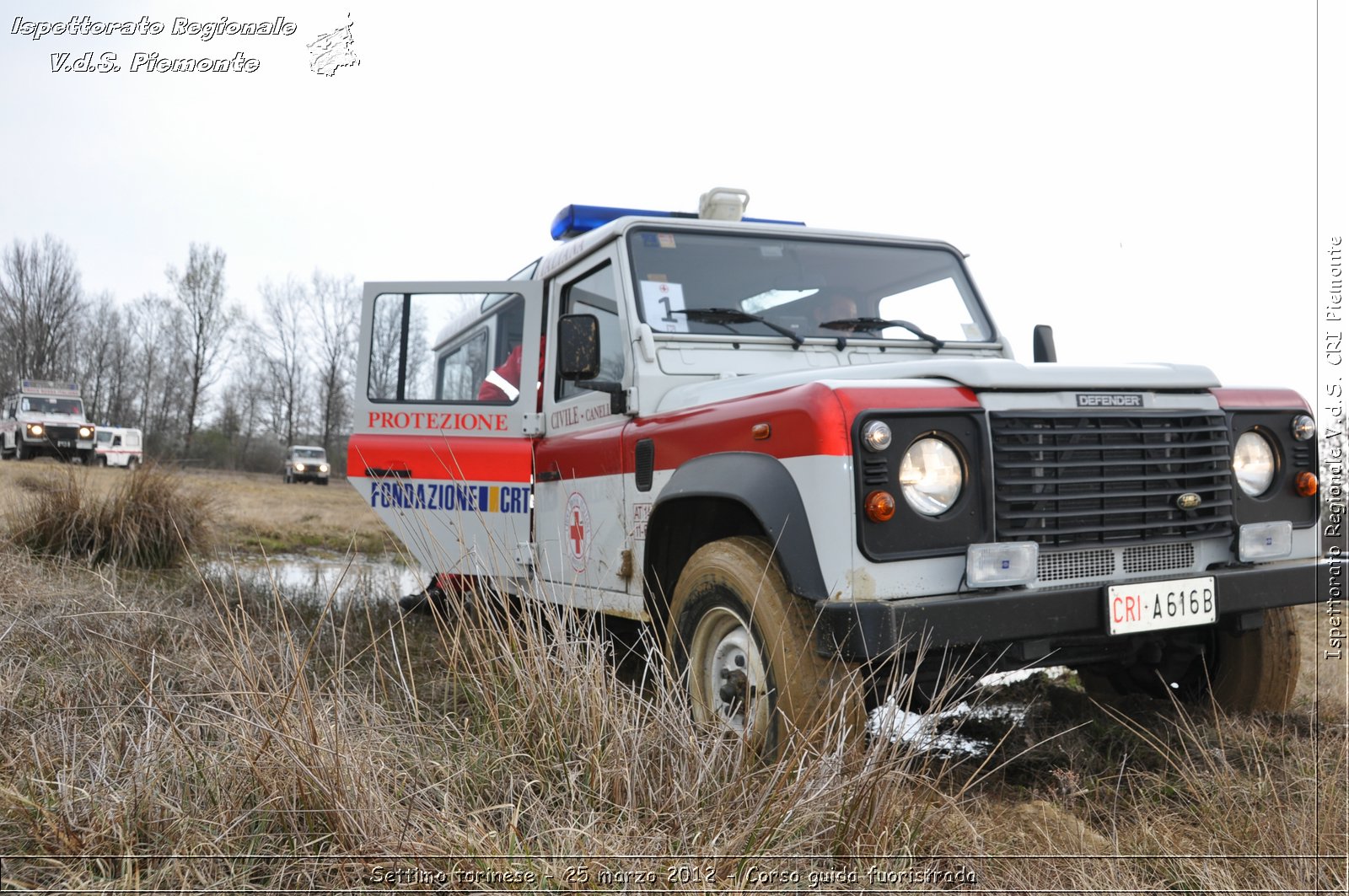 Settimo torinese - 25 marzo 2012 - Corso guida fuoristrada - Croce Rossa Italiana - Ispettorato Regionale Volontari del Soccorso Piemonte