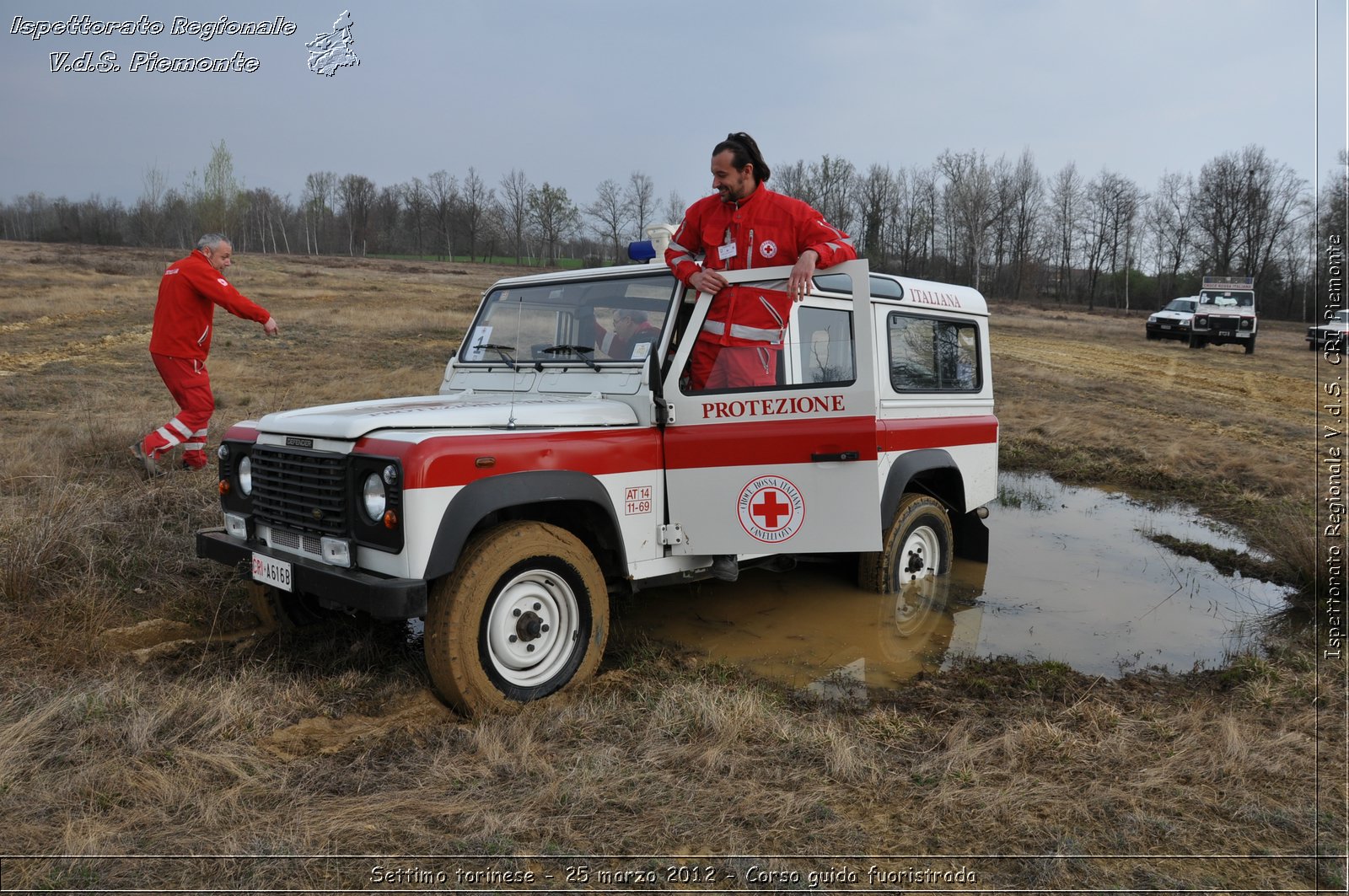 Settimo torinese - 25 marzo 2012 - Corso guida fuoristrada - Croce Rossa Italiana - Ispettorato Regionale Volontari del Soccorso Piemonte