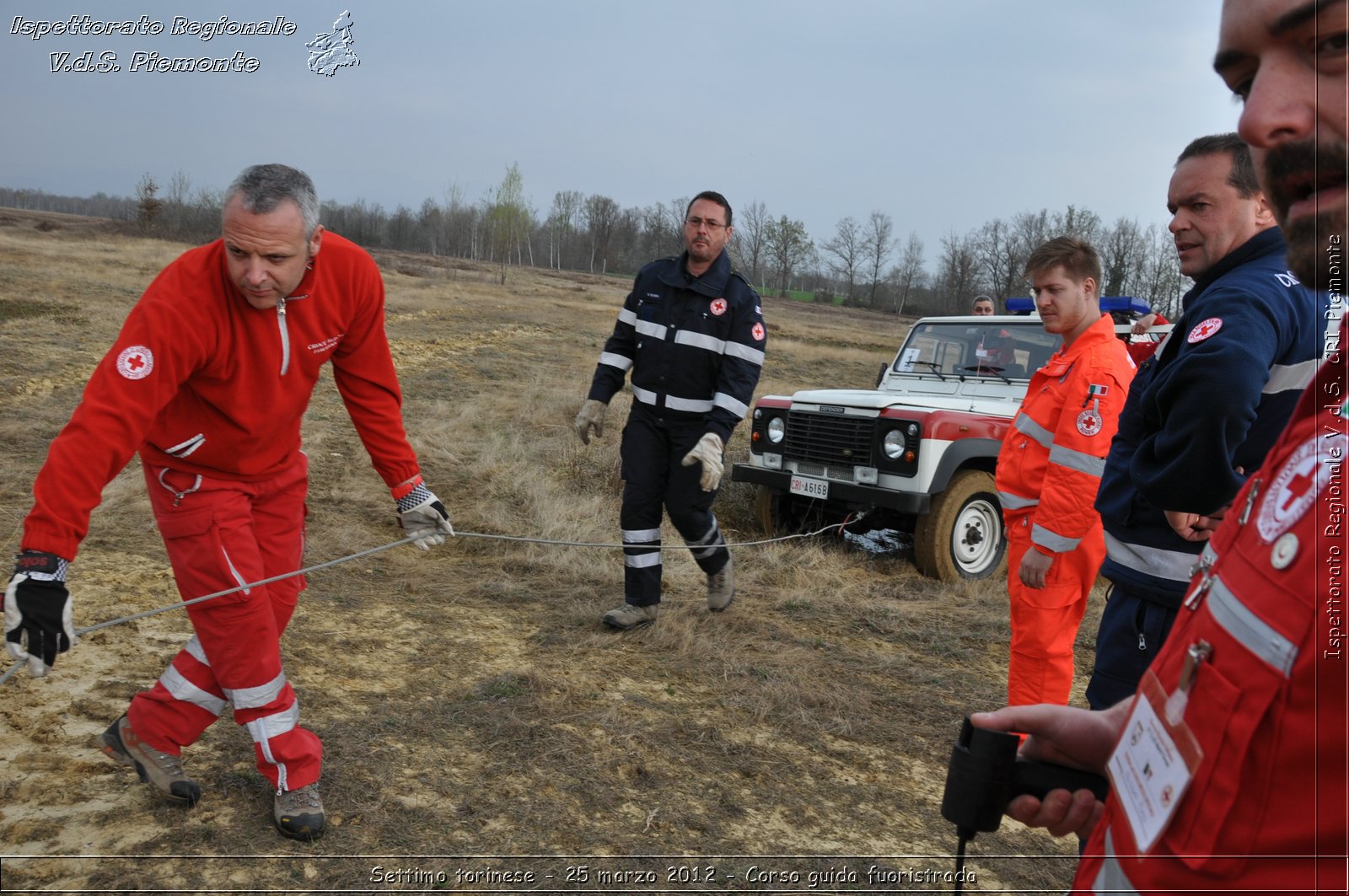 Settimo torinese - 25 marzo 2012 - Corso guida fuoristrada - Croce Rossa Italiana - Ispettorato Regionale Volontari del Soccorso Piemonte