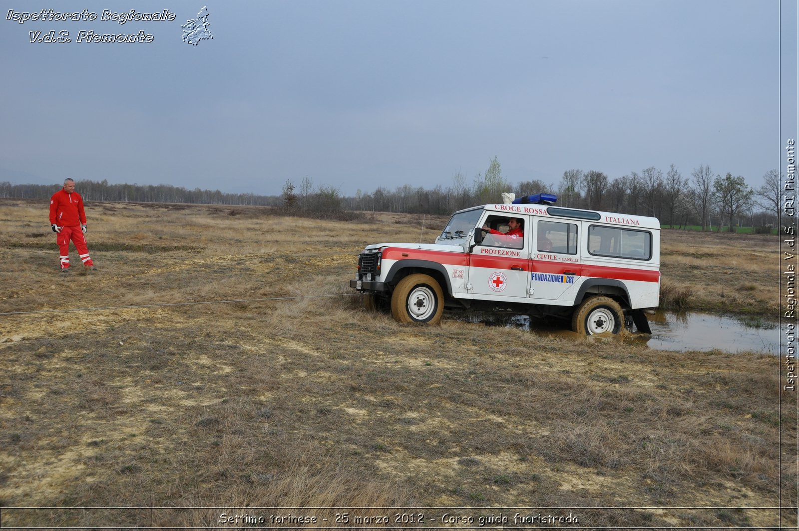 Settimo torinese - 25 marzo 2012 - Corso guida fuoristrada - Croce Rossa Italiana - Ispettorato Regionale Volontari del Soccorso Piemonte