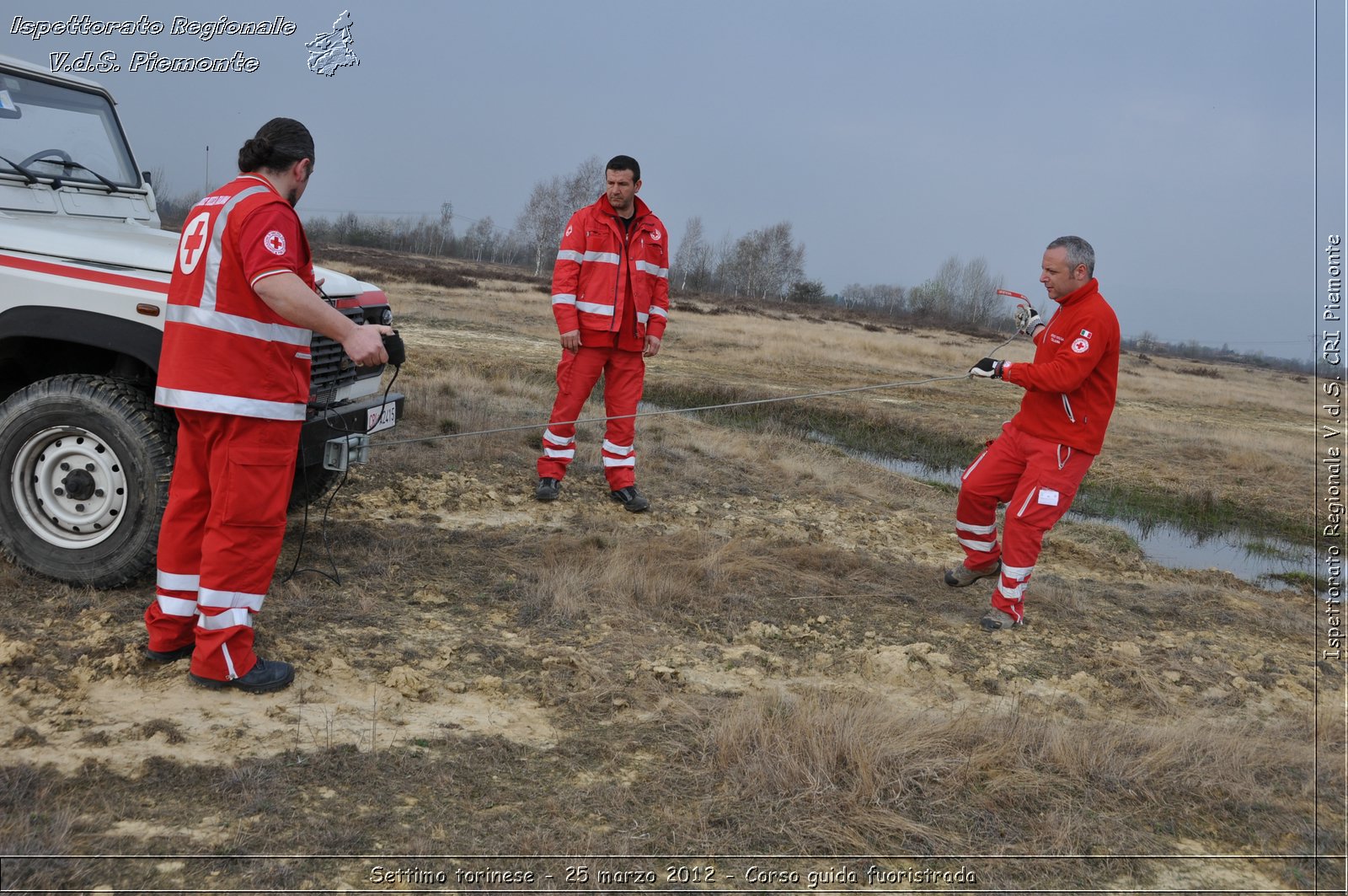 Settimo torinese - 25 marzo 2012 - Corso guida fuoristrada - Croce Rossa Italiana - Ispettorato Regionale Volontari del Soccorso Piemonte