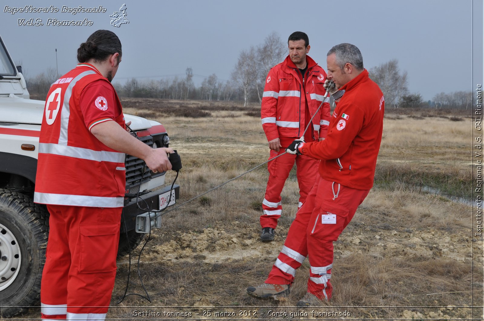 Settimo torinese - 25 marzo 2012 - Corso guida fuoristrada - Croce Rossa Italiana - Ispettorato Regionale Volontari del Soccorso Piemonte