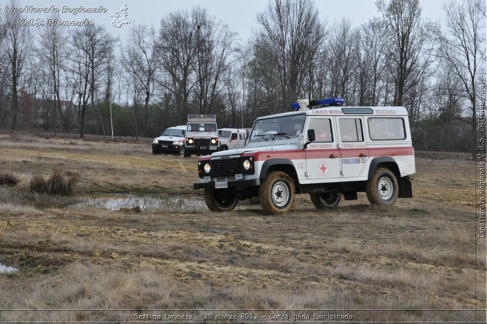 Settimo torinese - 25 marzo 2012 - Corso guida fuoristrada - Croce Rossa Italiana - Ispettorato Regionale Volontari del Soccorso Piemonte