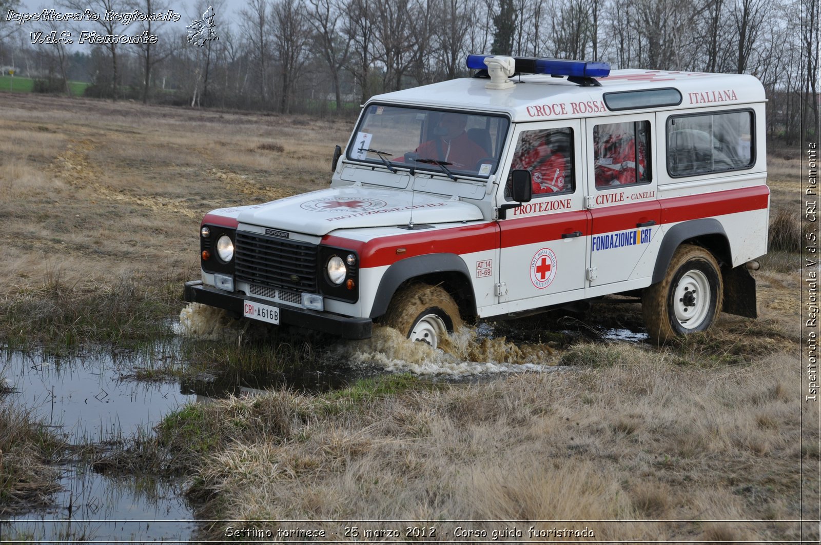 Settimo torinese - 25 marzo 2012 - Corso guida fuoristrada - Croce Rossa Italiana - Ispettorato Regionale Volontari del Soccorso Piemonte