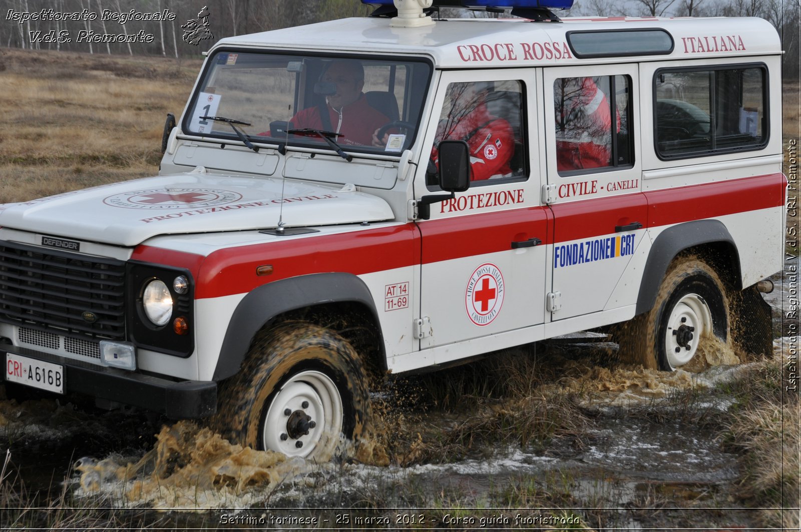 Settimo torinese - 25 marzo 2012 - Corso guida fuoristrada - Croce Rossa Italiana - Ispettorato Regionale Volontari del Soccorso Piemonte