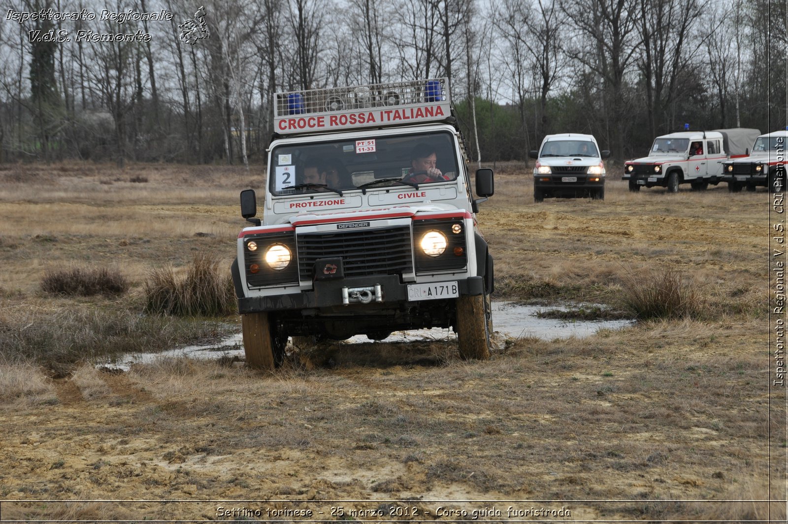 Settimo torinese - 25 marzo 2012 - Corso guida fuoristrada - Croce Rossa Italiana - Ispettorato Regionale Volontari del Soccorso Piemonte