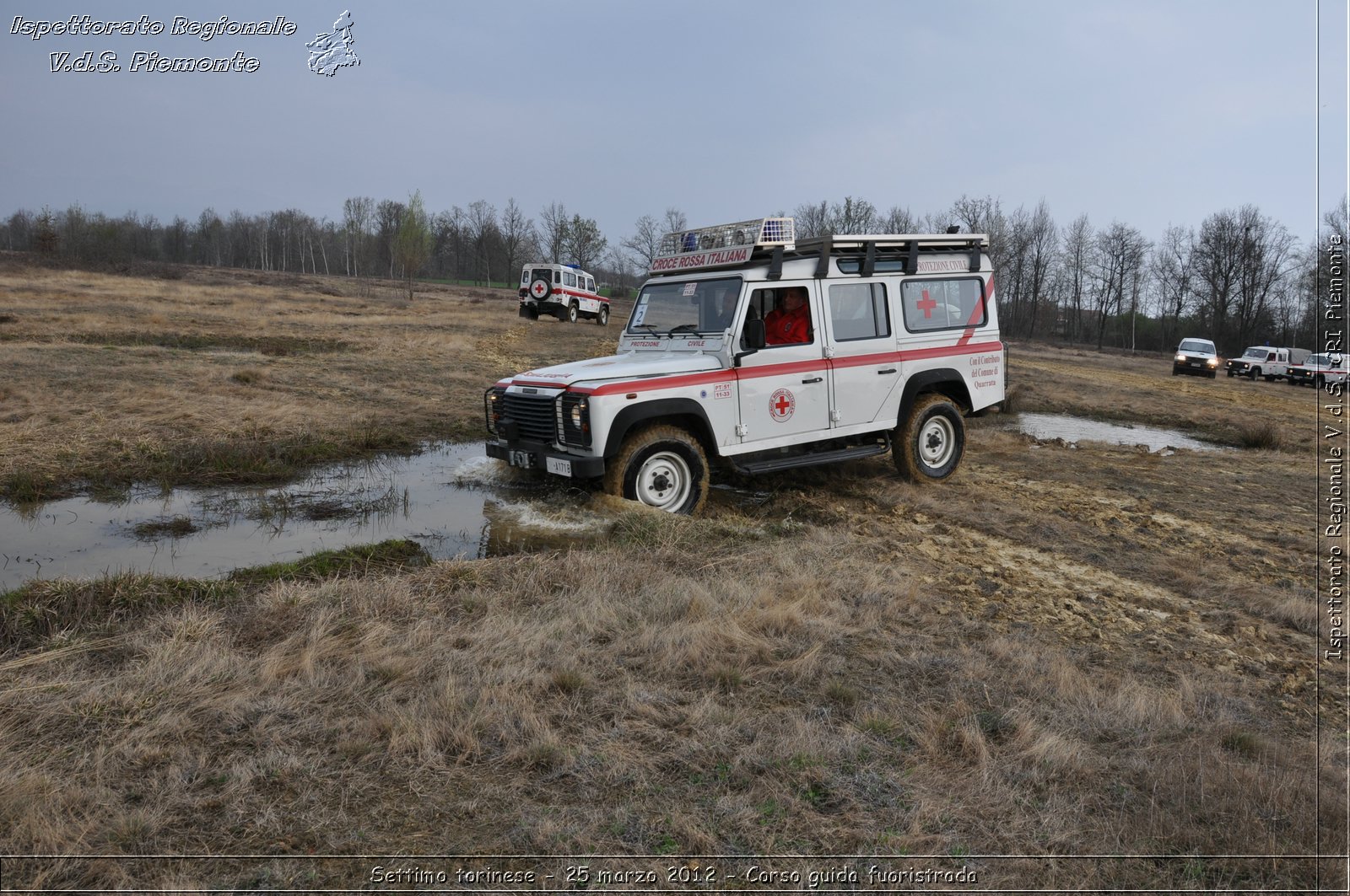 Settimo torinese - 25 marzo 2012 - Corso guida fuoristrada - Croce Rossa Italiana - Ispettorato Regionale Volontari del Soccorso Piemonte