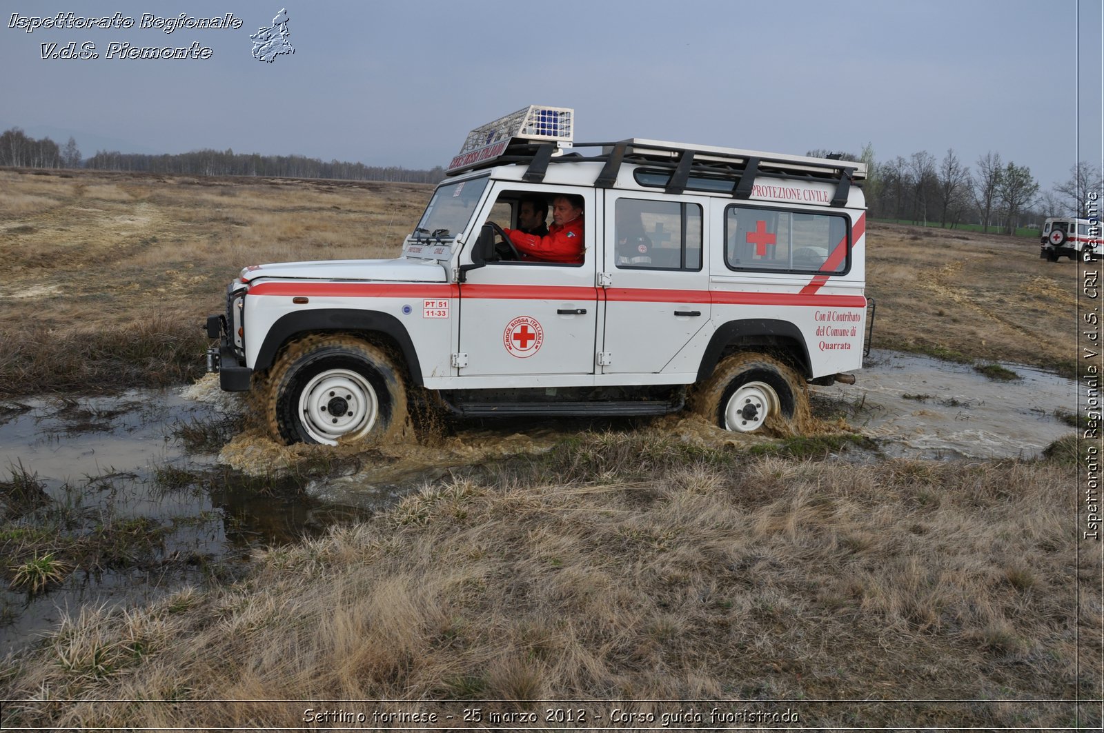 Settimo torinese - 25 marzo 2012 - Corso guida fuoristrada - Croce Rossa Italiana - Ispettorato Regionale Volontari del Soccorso Piemonte