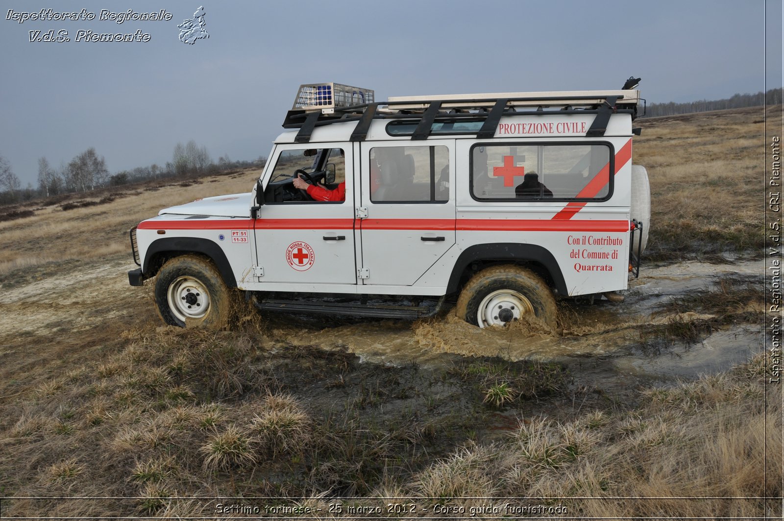 Settimo torinese - 25 marzo 2012 - Corso guida fuoristrada - Croce Rossa Italiana - Ispettorato Regionale Volontari del Soccorso Piemonte