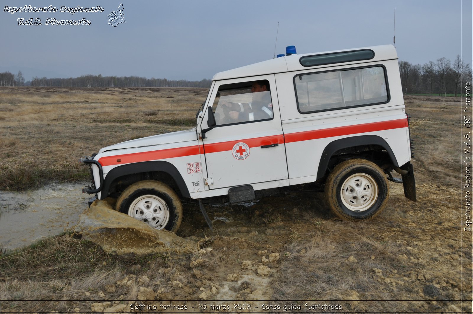 Settimo torinese - 25 marzo 2012 - Corso guida fuoristrada - Croce Rossa Italiana - Ispettorato Regionale Volontari del Soccorso Piemonte