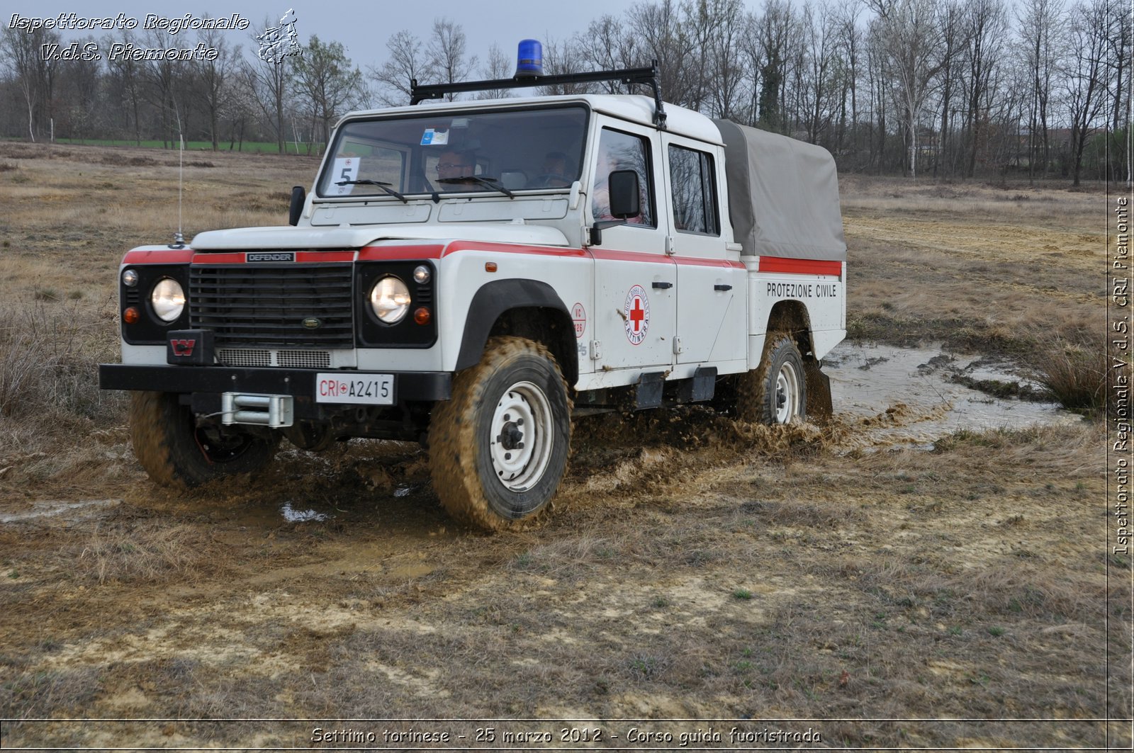 Settimo torinese - 25 marzo 2012 - Corso guida fuoristrada - Croce Rossa Italiana - Ispettorato Regionale Volontari del Soccorso Piemonte