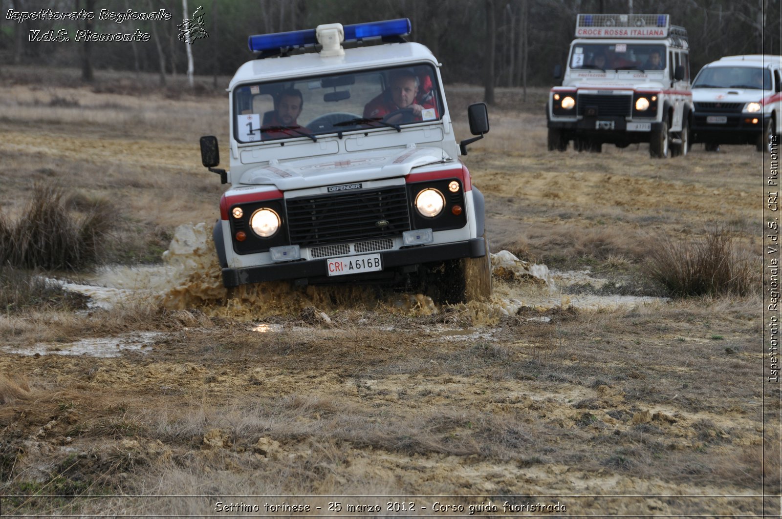 Settimo torinese - 25 marzo 2012 - Corso guida fuoristrada - Croce Rossa Italiana - Ispettorato Regionale Volontari del Soccorso Piemonte