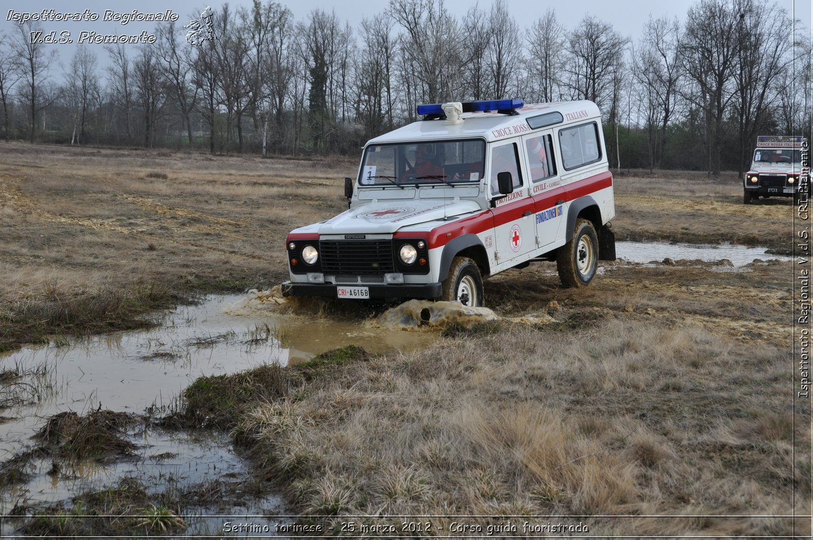 Settimo torinese - 25 marzo 2012 - Corso guida fuoristrada - Croce Rossa Italiana - Ispettorato Regionale Volontari del Soccorso Piemonte