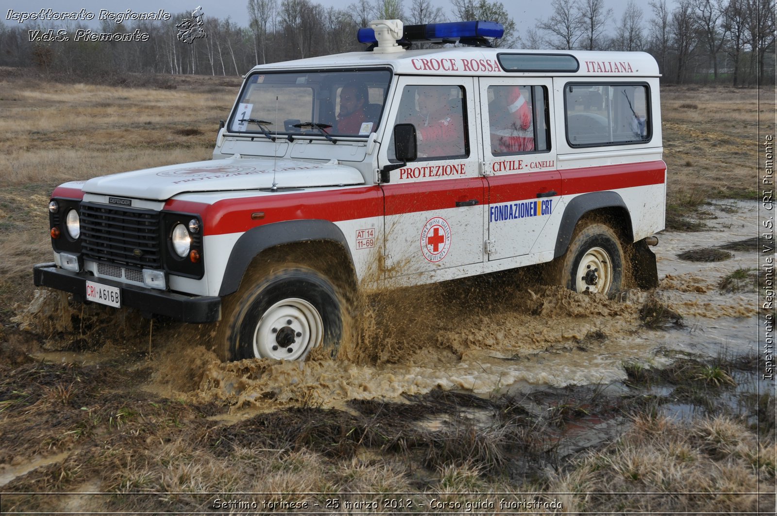 Settimo torinese - 25 marzo 2012 - Corso guida fuoristrada - Croce Rossa Italiana - Ispettorato Regionale Volontari del Soccorso Piemonte