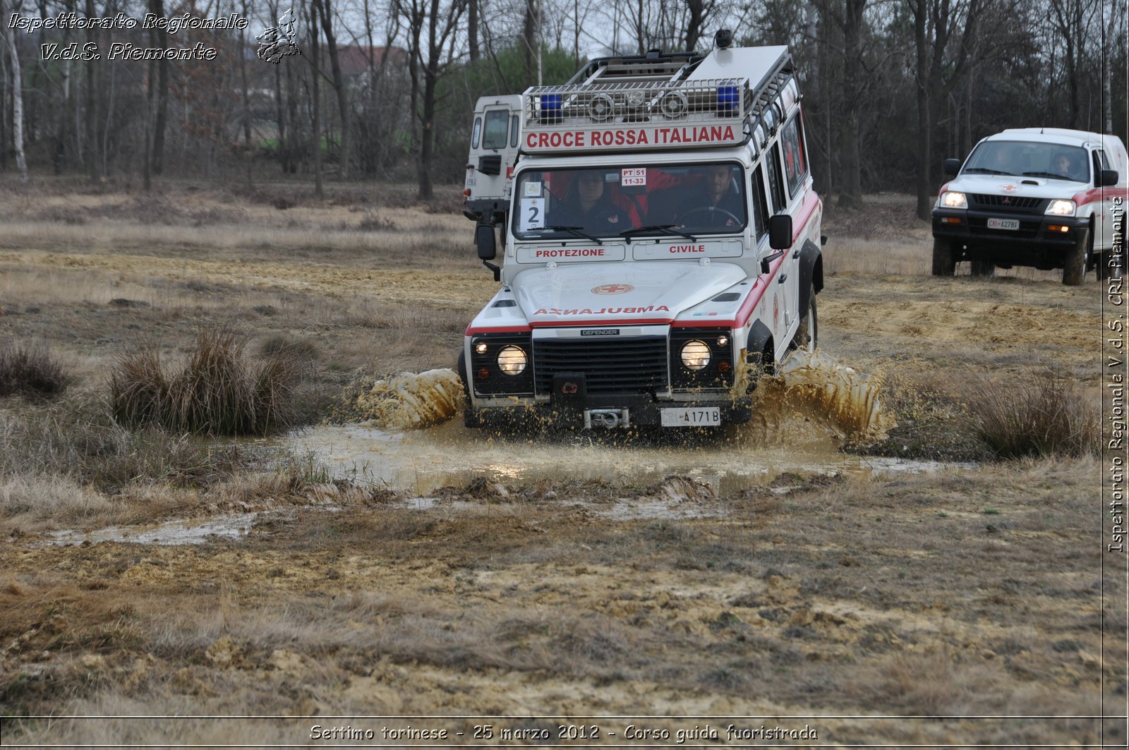 Settimo torinese - 25 marzo 2012 - Corso guida fuoristrada - Croce Rossa Italiana - Ispettorato Regionale Volontari del Soccorso Piemonte