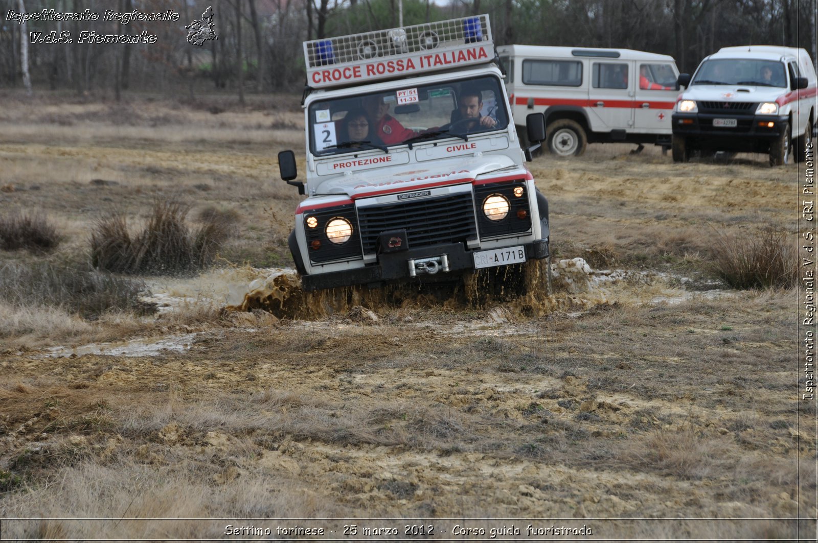 Settimo torinese - 25 marzo 2012 - Corso guida fuoristrada - Croce Rossa Italiana - Ispettorato Regionale Volontari del Soccorso Piemonte