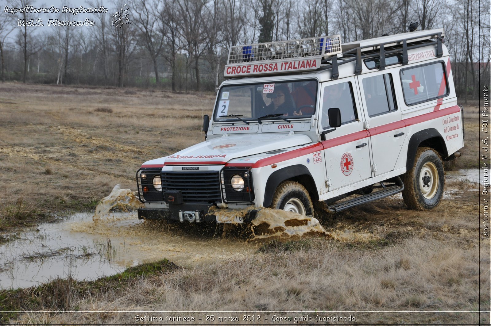 Settimo torinese - 25 marzo 2012 - Corso guida fuoristrada - Croce Rossa Italiana - Ispettorato Regionale Volontari del Soccorso Piemonte