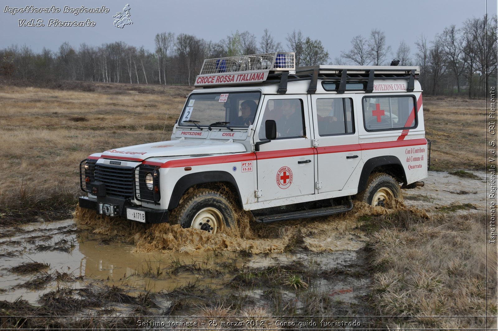 Settimo torinese - 25 marzo 2012 - Corso guida fuoristrada - Croce Rossa Italiana - Ispettorato Regionale Volontari del Soccorso Piemonte