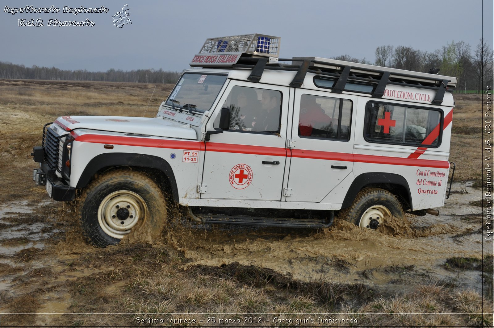 Settimo torinese - 25 marzo 2012 - Corso guida fuoristrada - Croce Rossa Italiana - Ispettorato Regionale Volontari del Soccorso Piemonte