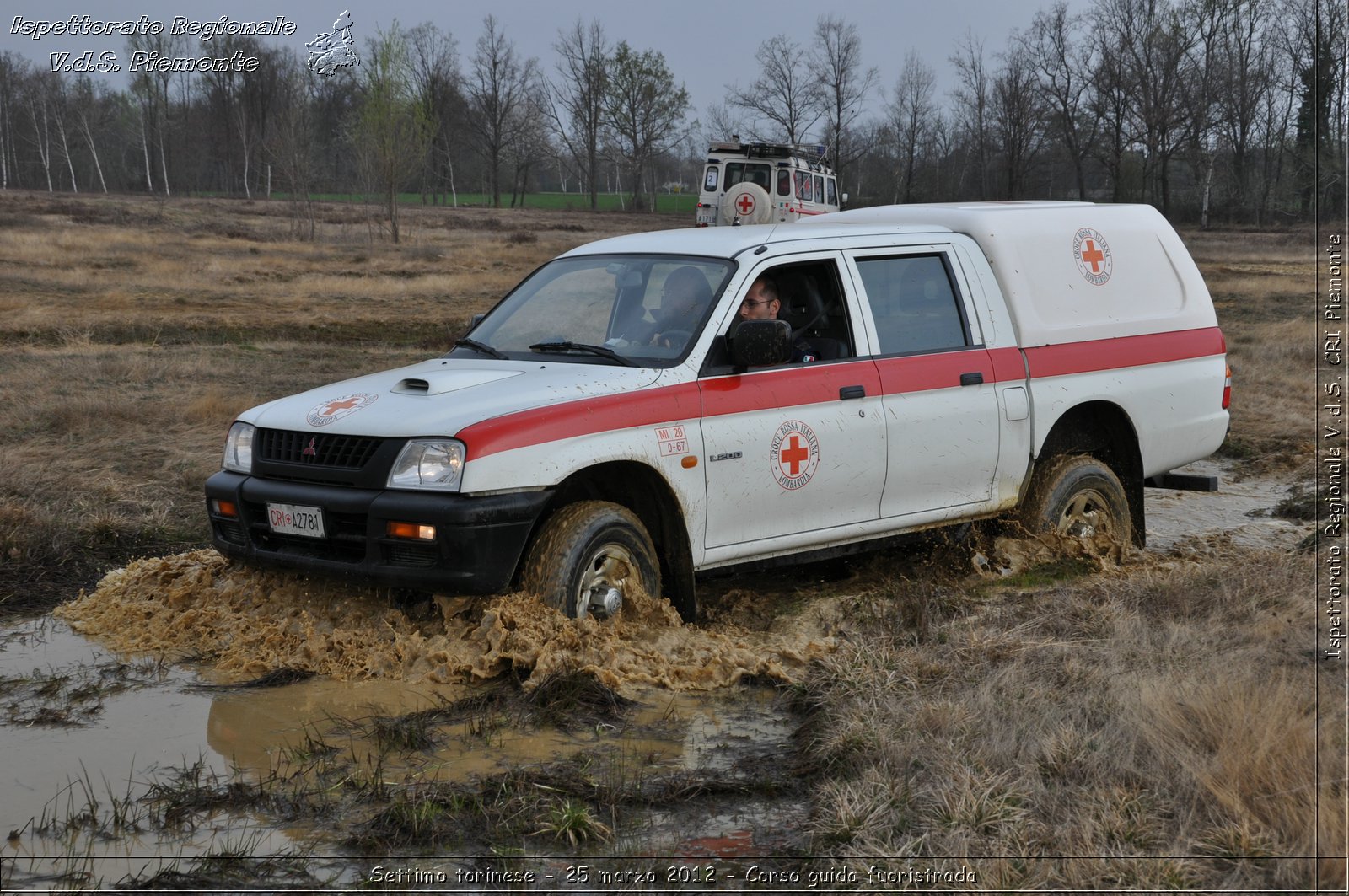 Settimo torinese - 25 marzo 2012 - Corso guida fuoristrada - Croce Rossa Italiana - Ispettorato Regionale Volontari del Soccorso Piemonte