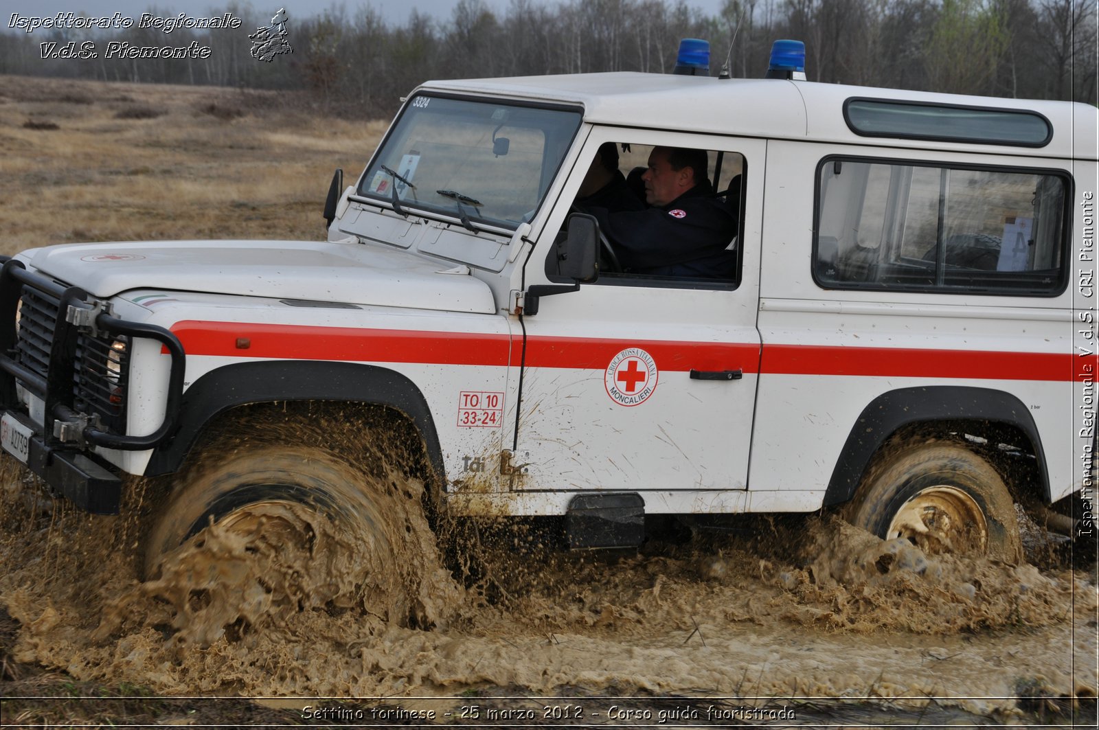 Settimo torinese - 25 marzo 2012 - Corso guida fuoristrada - Croce Rossa Italiana - Ispettorato Regionale Volontari del Soccorso Piemonte