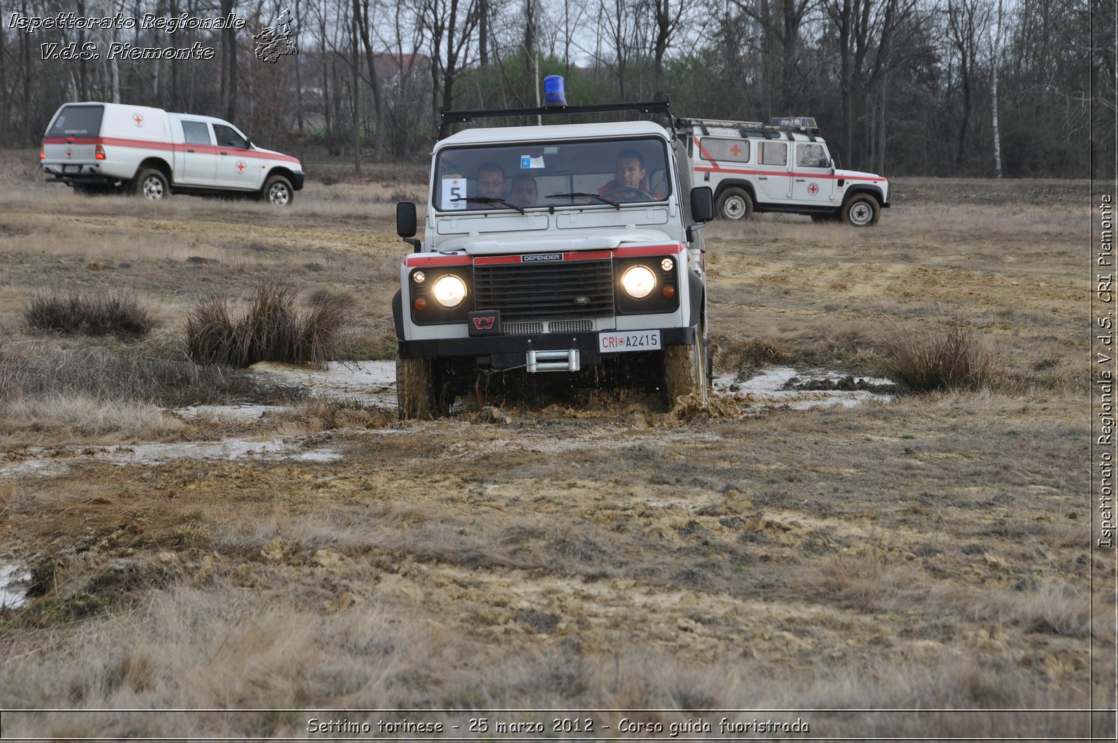 Settimo torinese - 25 marzo 2012 - Corso guida fuoristrada - Croce Rossa Italiana - Ispettorato Regionale Volontari del Soccorso Piemonte