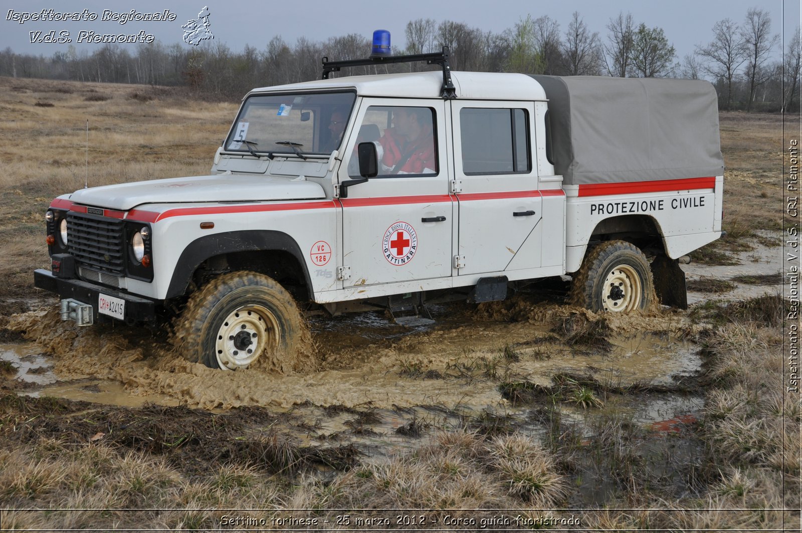 Settimo torinese - 25 marzo 2012 - Corso guida fuoristrada - Croce Rossa Italiana - Ispettorato Regionale Volontari del Soccorso Piemonte