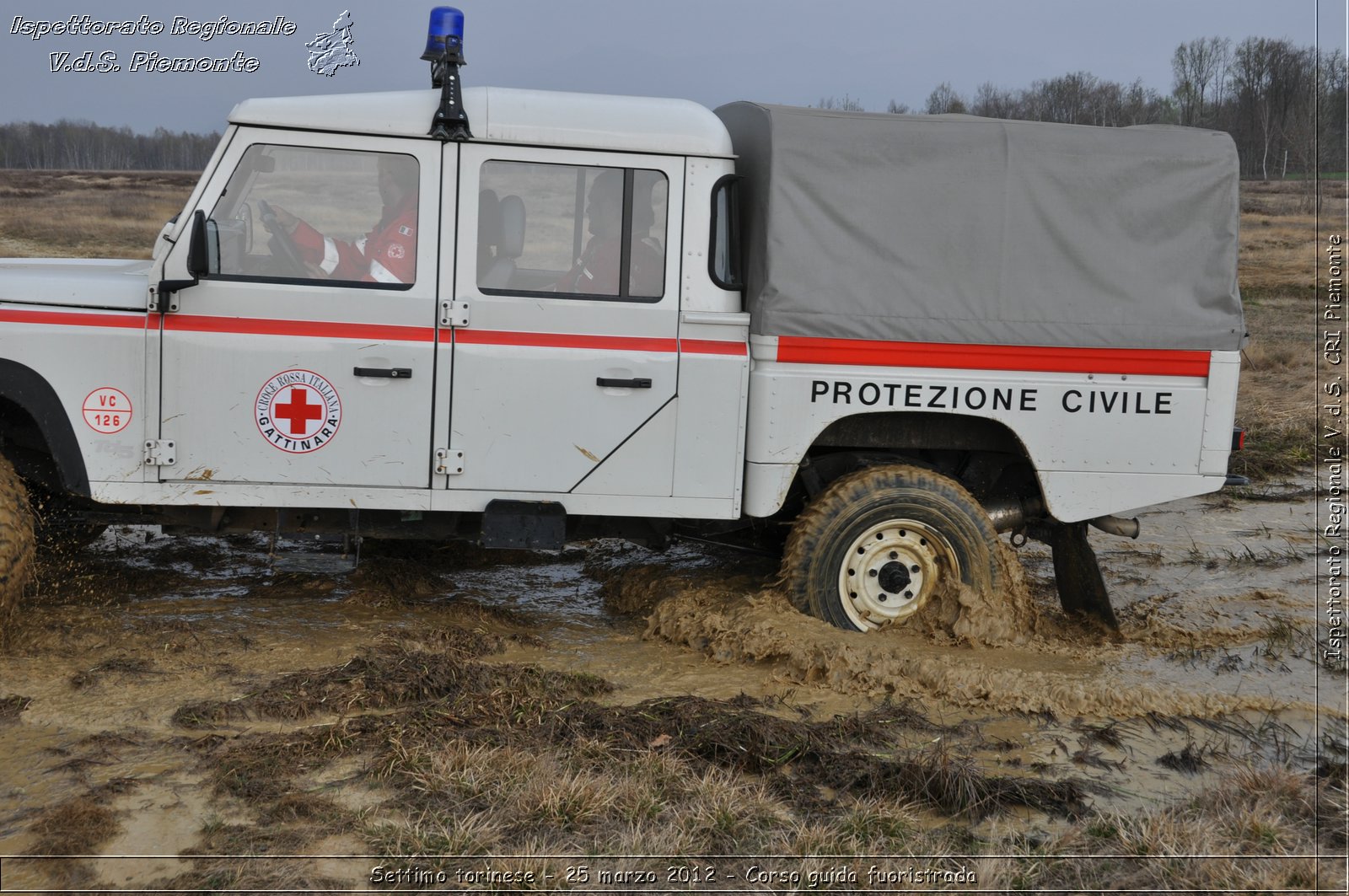 Settimo torinese - 25 marzo 2012 - Corso guida fuoristrada - Croce Rossa Italiana - Ispettorato Regionale Volontari del Soccorso Piemonte