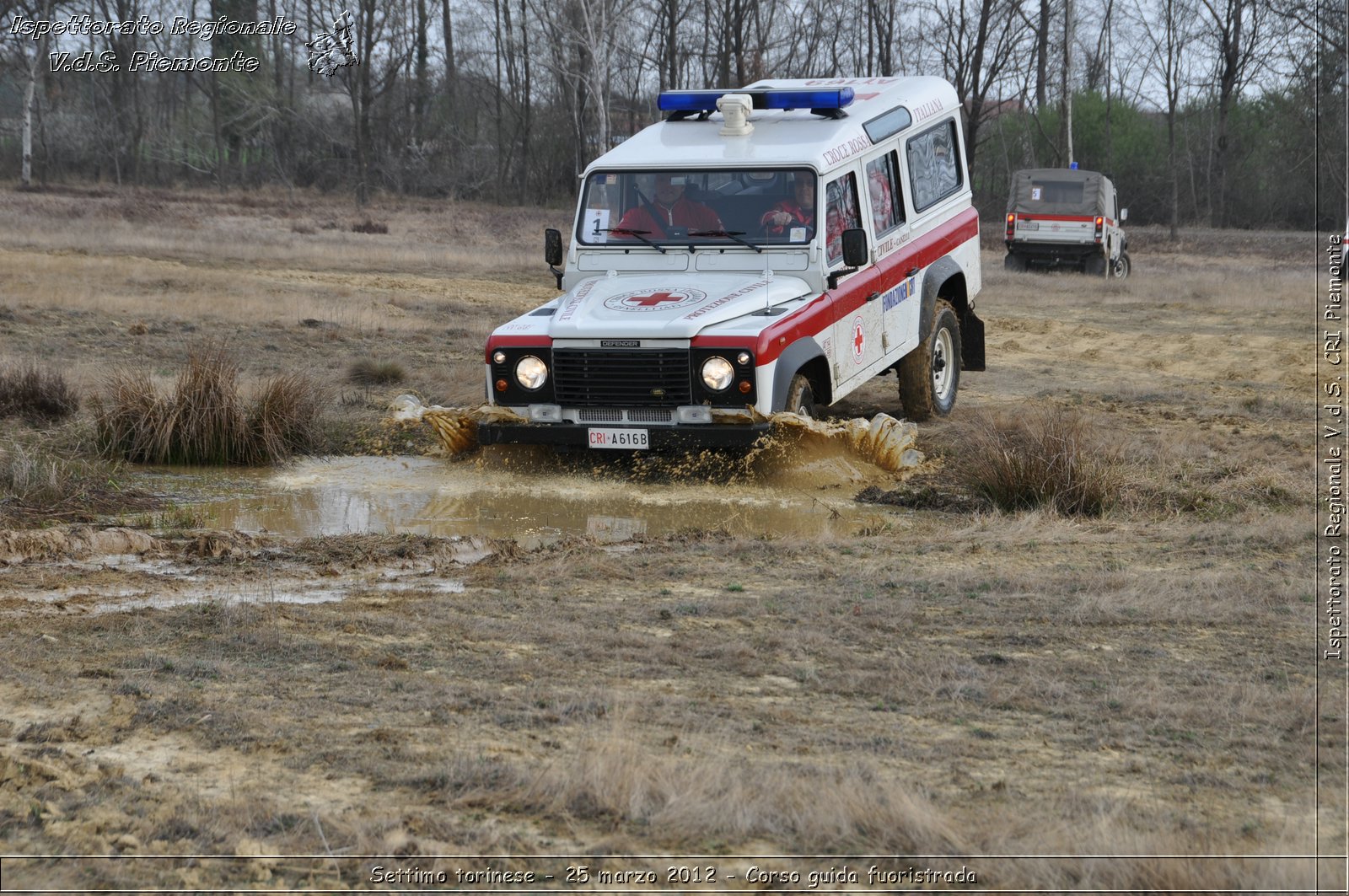 Settimo torinese - 25 marzo 2012 - Corso guida fuoristrada - Croce Rossa Italiana - Ispettorato Regionale Volontari del Soccorso Piemonte