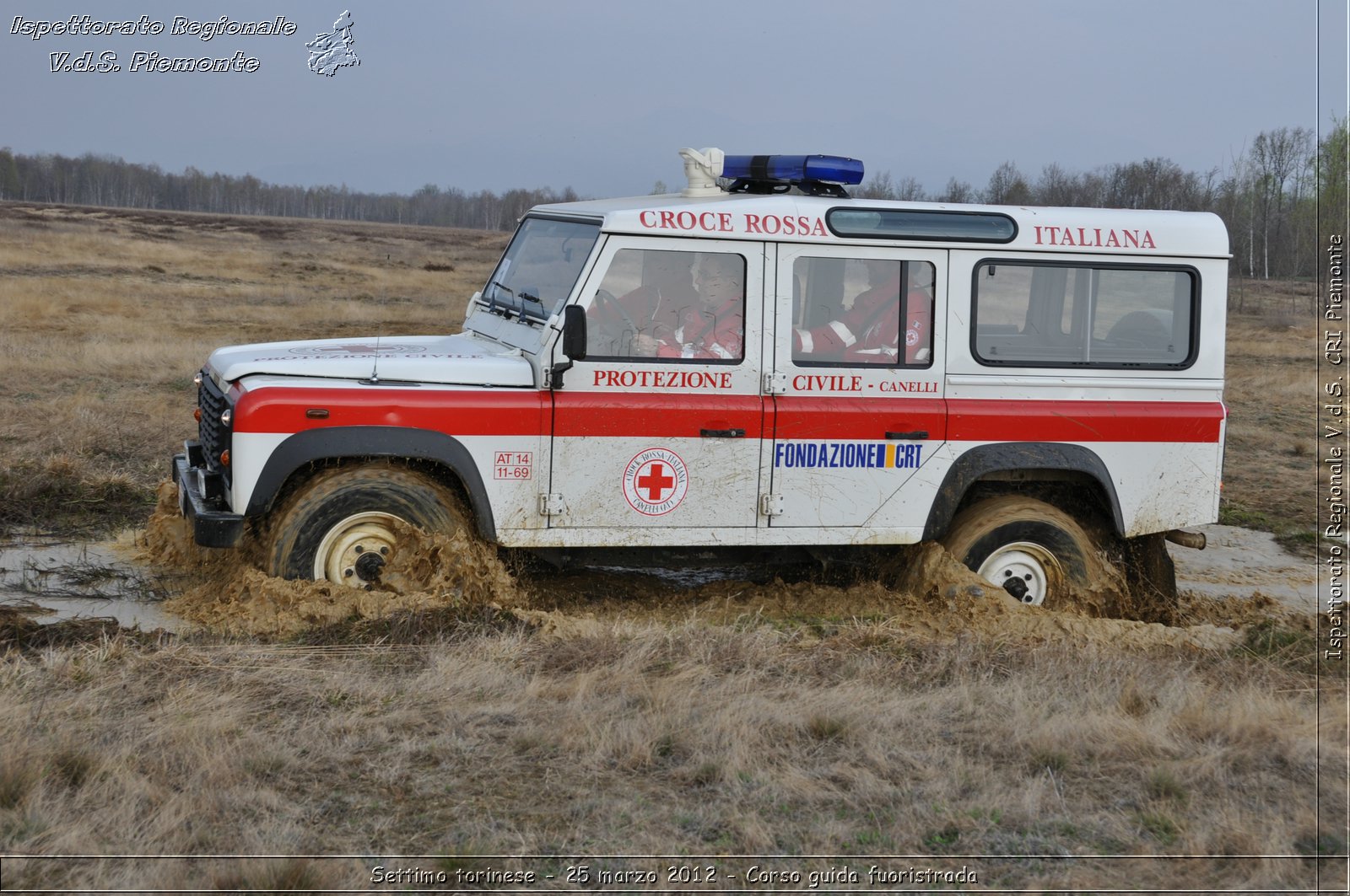 Settimo torinese - 25 marzo 2012 - Corso guida fuoristrada - Croce Rossa Italiana - Ispettorato Regionale Volontari del Soccorso Piemonte