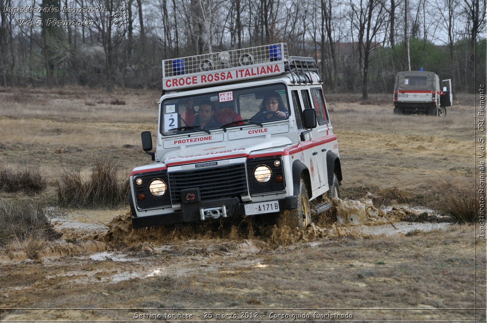 Settimo torinese - 25 marzo 2012 - Corso guida fuoristrada - Croce Rossa Italiana - Ispettorato Regionale Volontari del Soccorso Piemonte