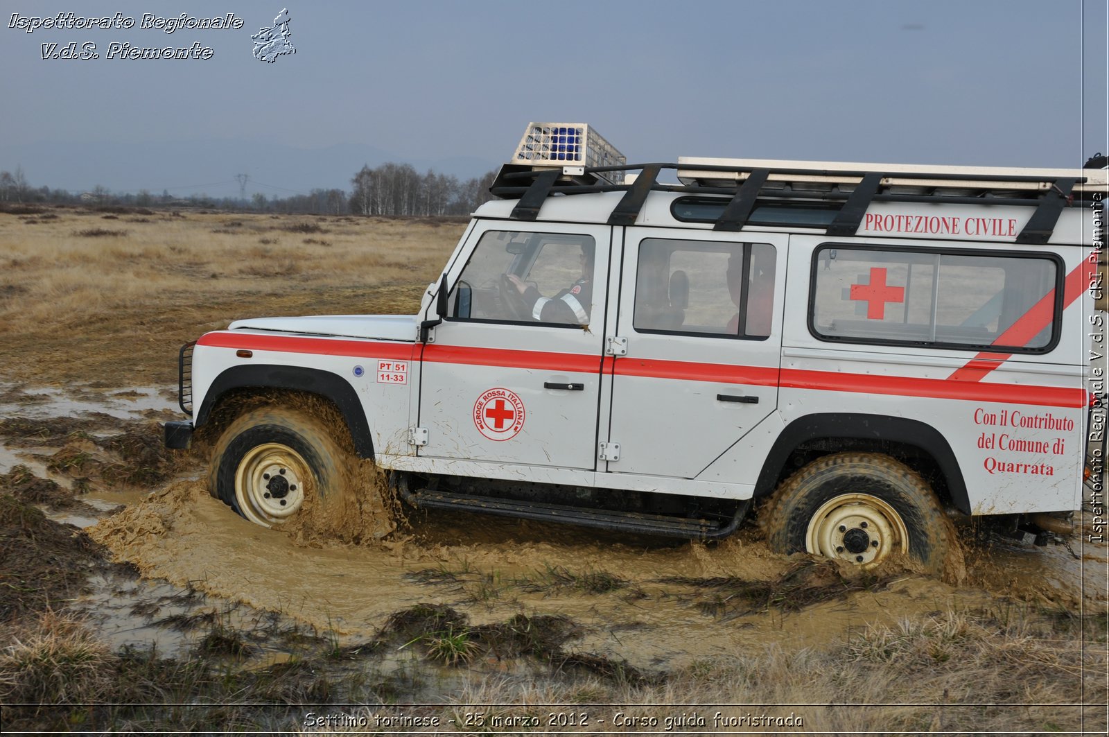 Settimo torinese - 25 marzo 2012 - Corso guida fuoristrada - Croce Rossa Italiana - Ispettorato Regionale Volontari del Soccorso Piemonte