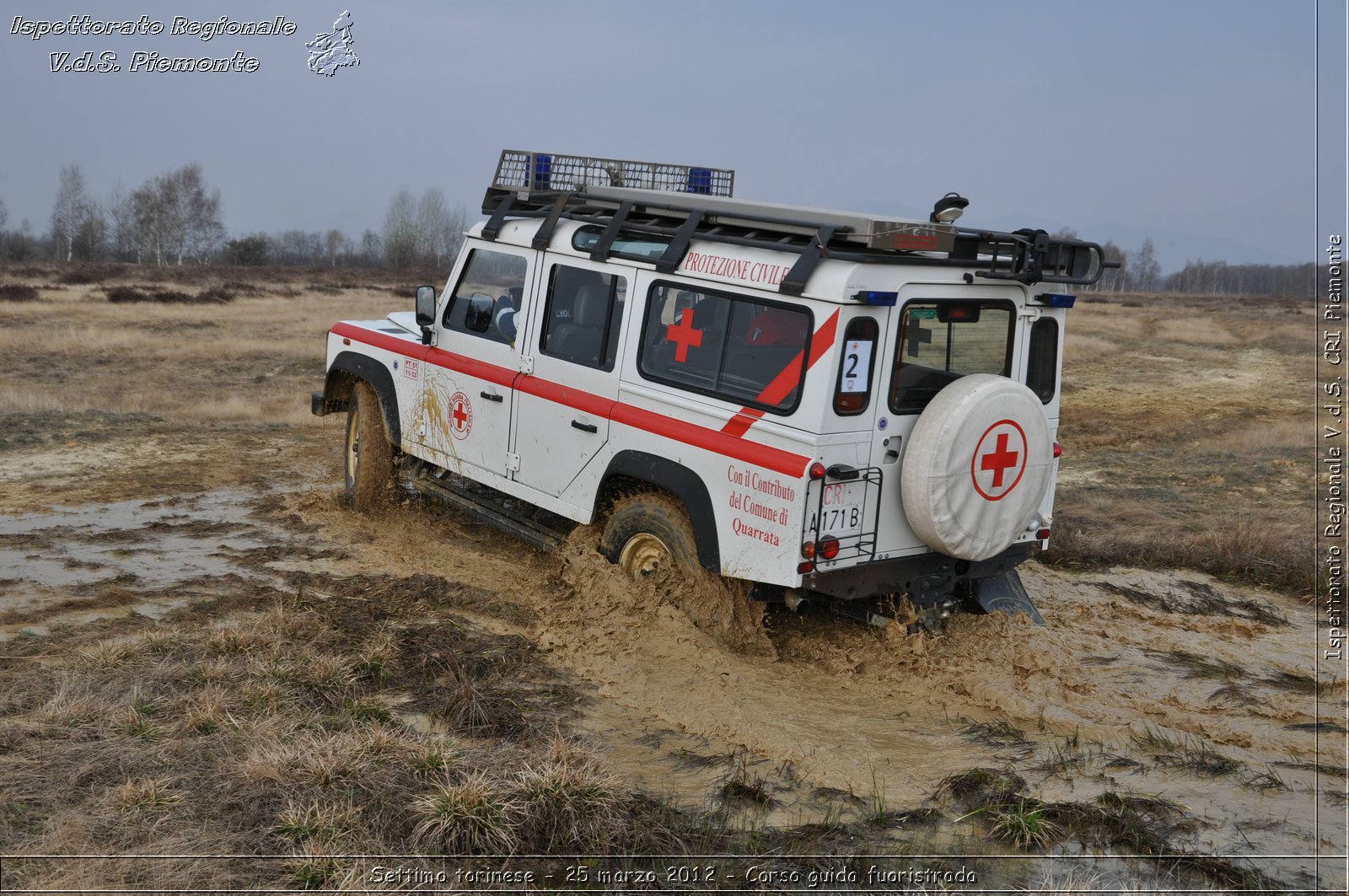 Settimo torinese - 25 marzo 2012 - Corso guida fuoristrada - Croce Rossa Italiana - Ispettorato Regionale Volontari del Soccorso Piemonte